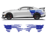 Chevrolet Camaro Side American Flag